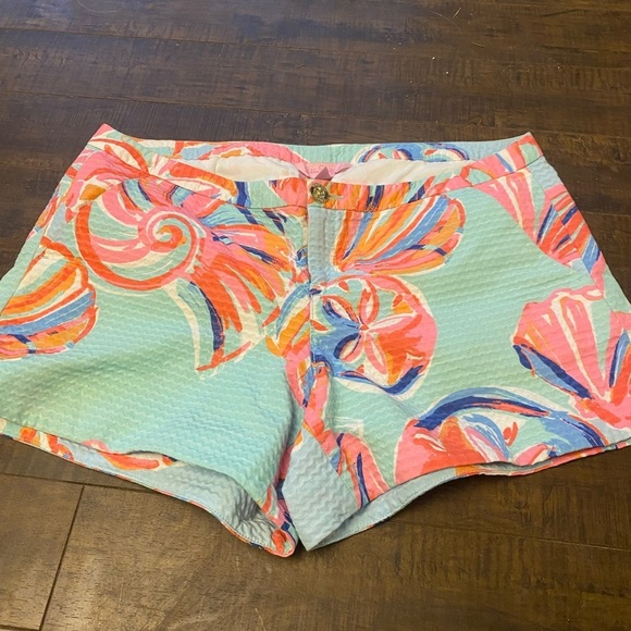 Lily Pulitzer Adie Shorts Minty fresh on the rocks shorts - Picture 2 of 9